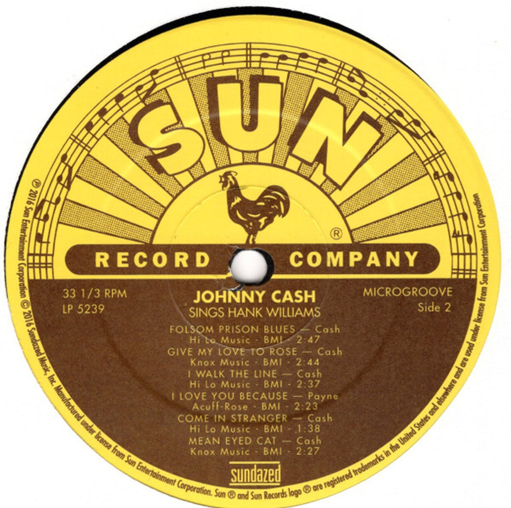 Johnny Cash – Sings Hank Williams (LP Vinyl) Vinyl Record