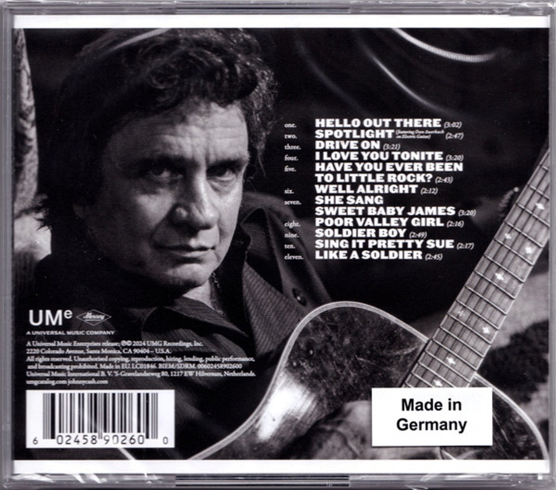 Johnny Cash – Songwriter Music CD