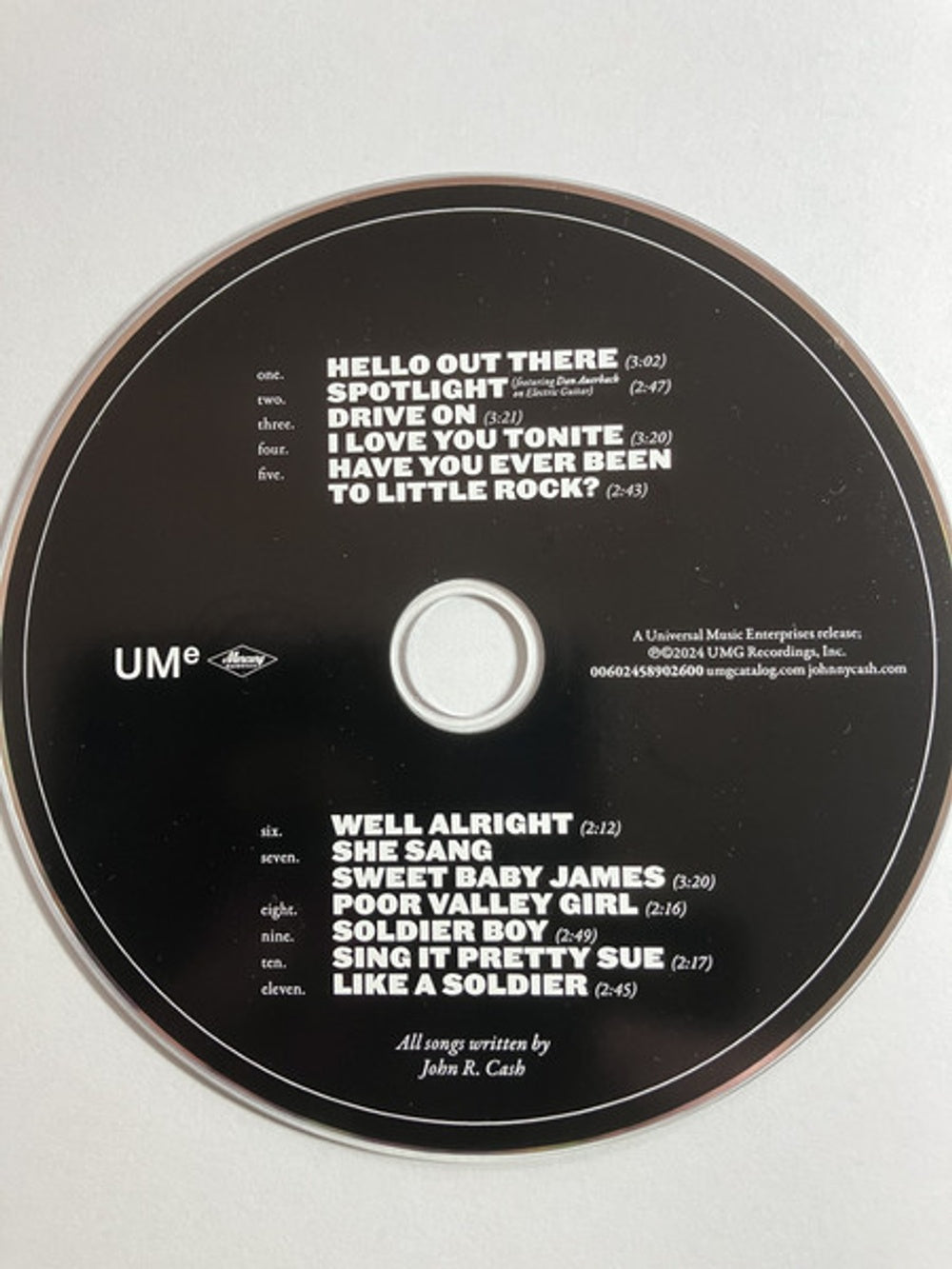 Johnny Cash – Songwriter Music CD