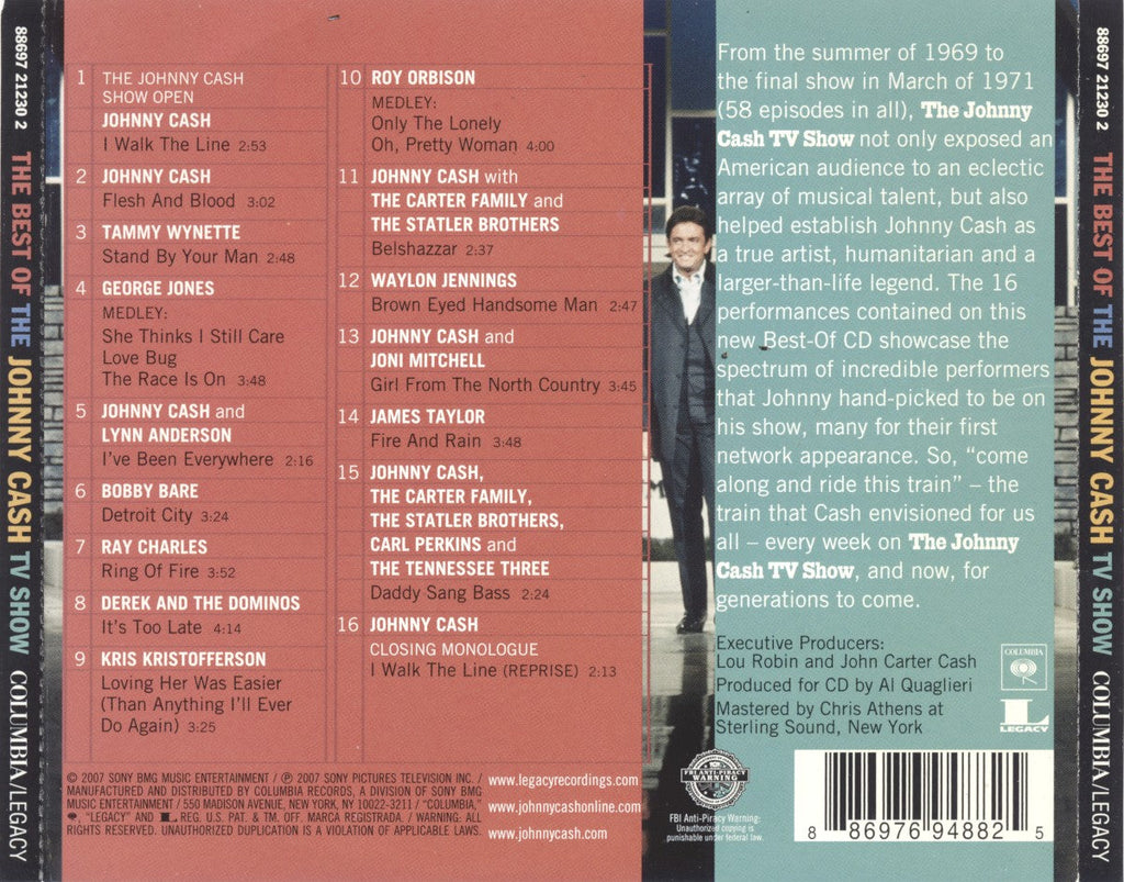 Johnny Cash – The Best Of The Johnny Cash TV Show Music CD