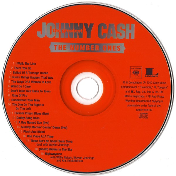 Johnny Cash – The Greatest: Number One's Music CD