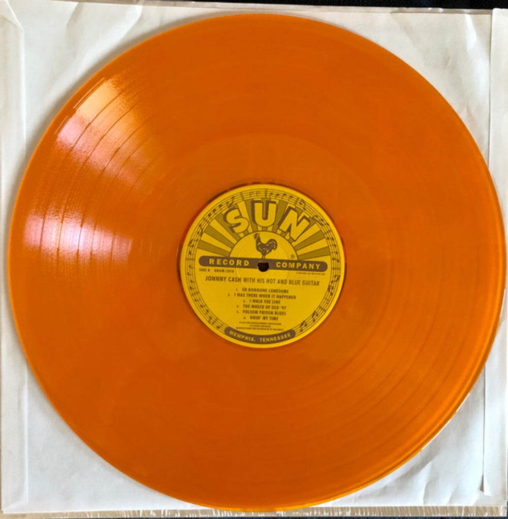 Johnny Cash – With His Hot & Blue Guitar (Orange LP Vinyl) Vinyl Record