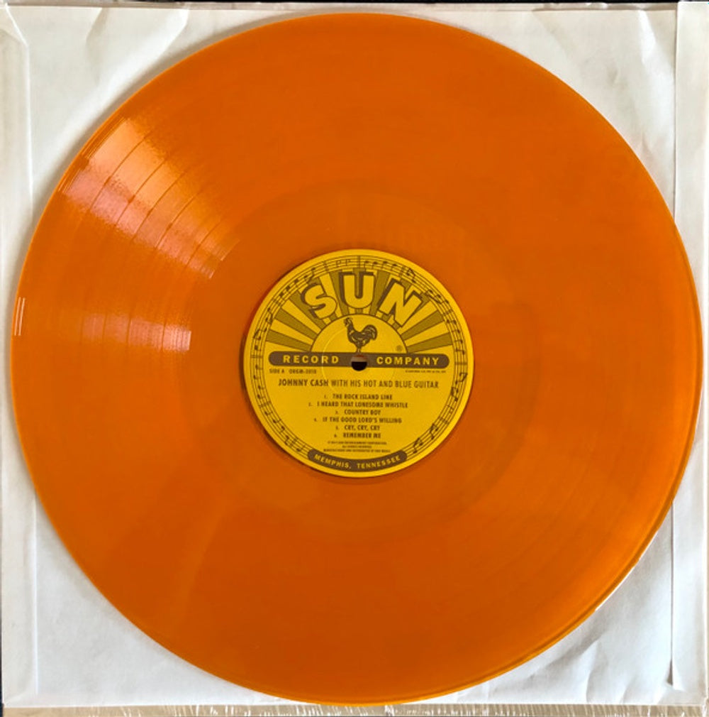 Johnny Cash – With His Hot & Blue Guitar (Orange LP Vinyl) Vinyl Record