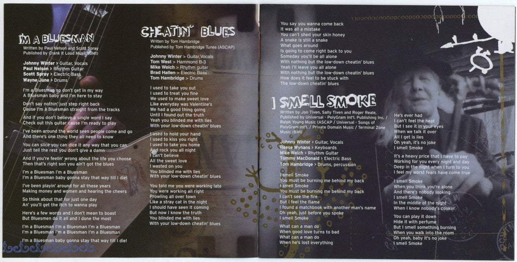 Johnny Winter – I'm A Bluesman Music CD