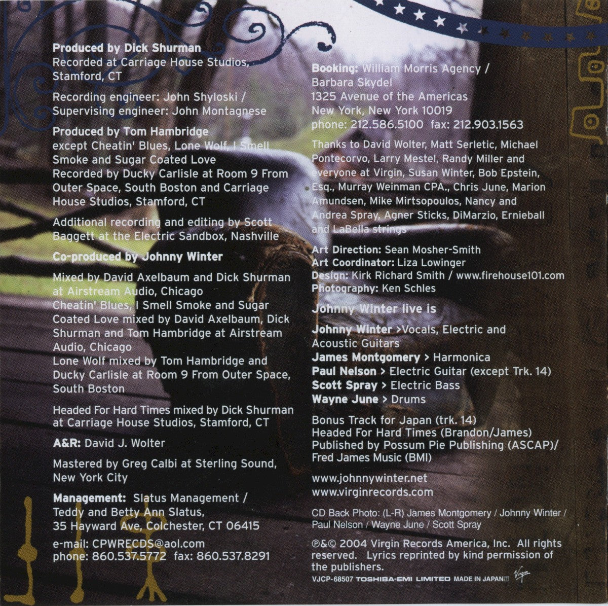 Johnny Winter – I'm A Bluesman Music CD