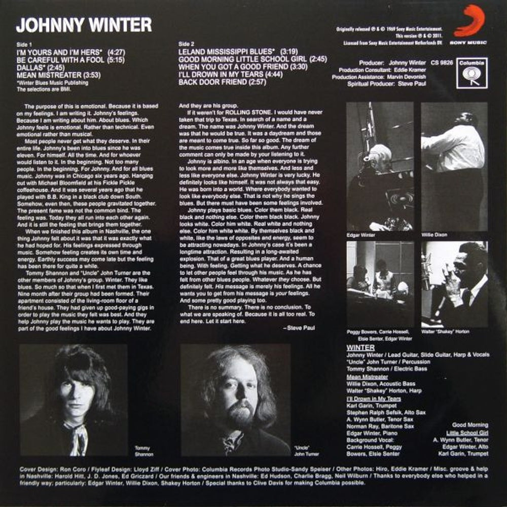 Johnny Winter – Johnny Winter (LP Vinyl) Vinyl Record