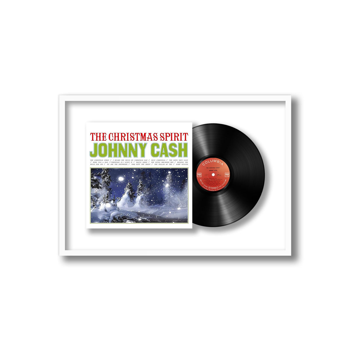 Johnny Cash - The Christmas Spirit - Framed Vinyl Record