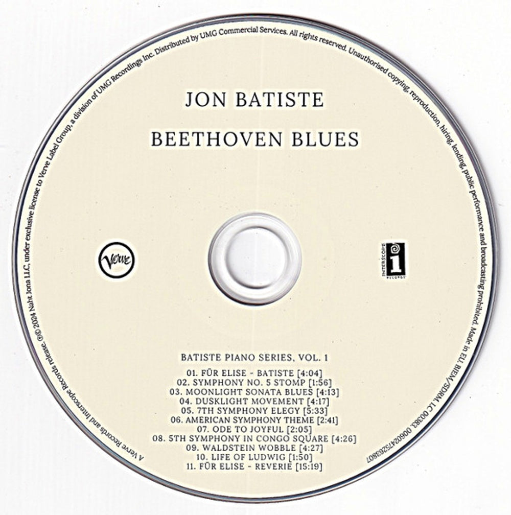 Jon Batiste – Beethoven Blues Music CD