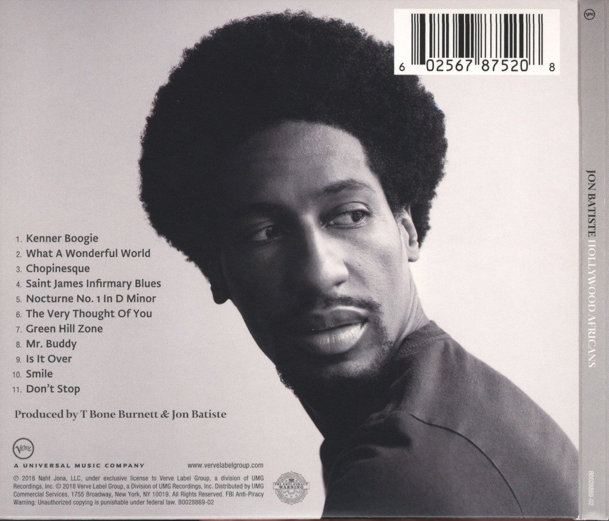 Jon Batiste – Hollywood Africans Music CD