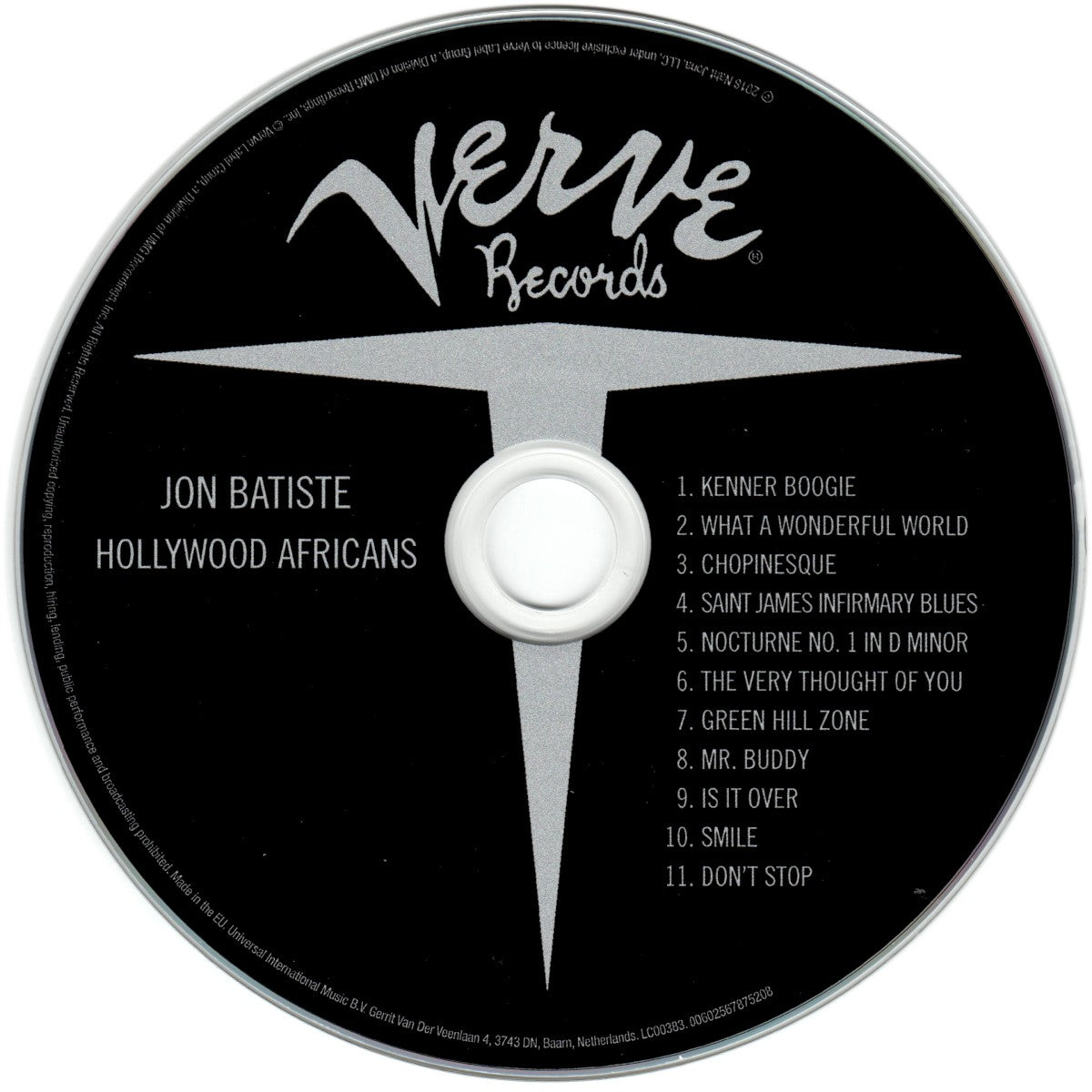 Jon Batiste – Hollywood Africans Music CD