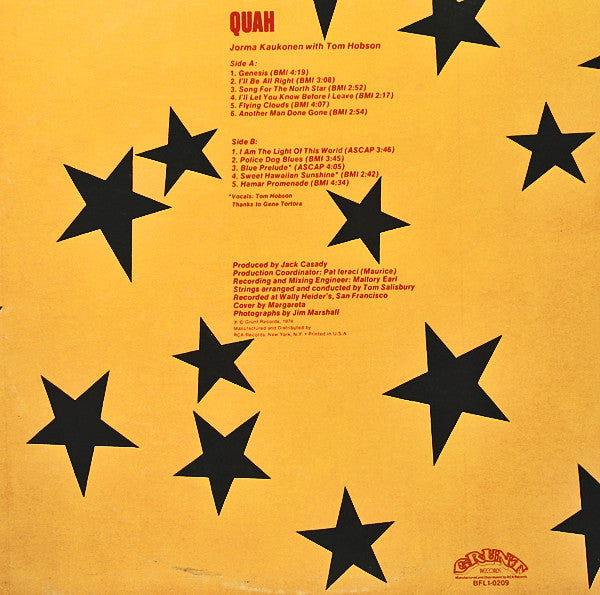 Jorma Kaukonen – Quah Music CD
