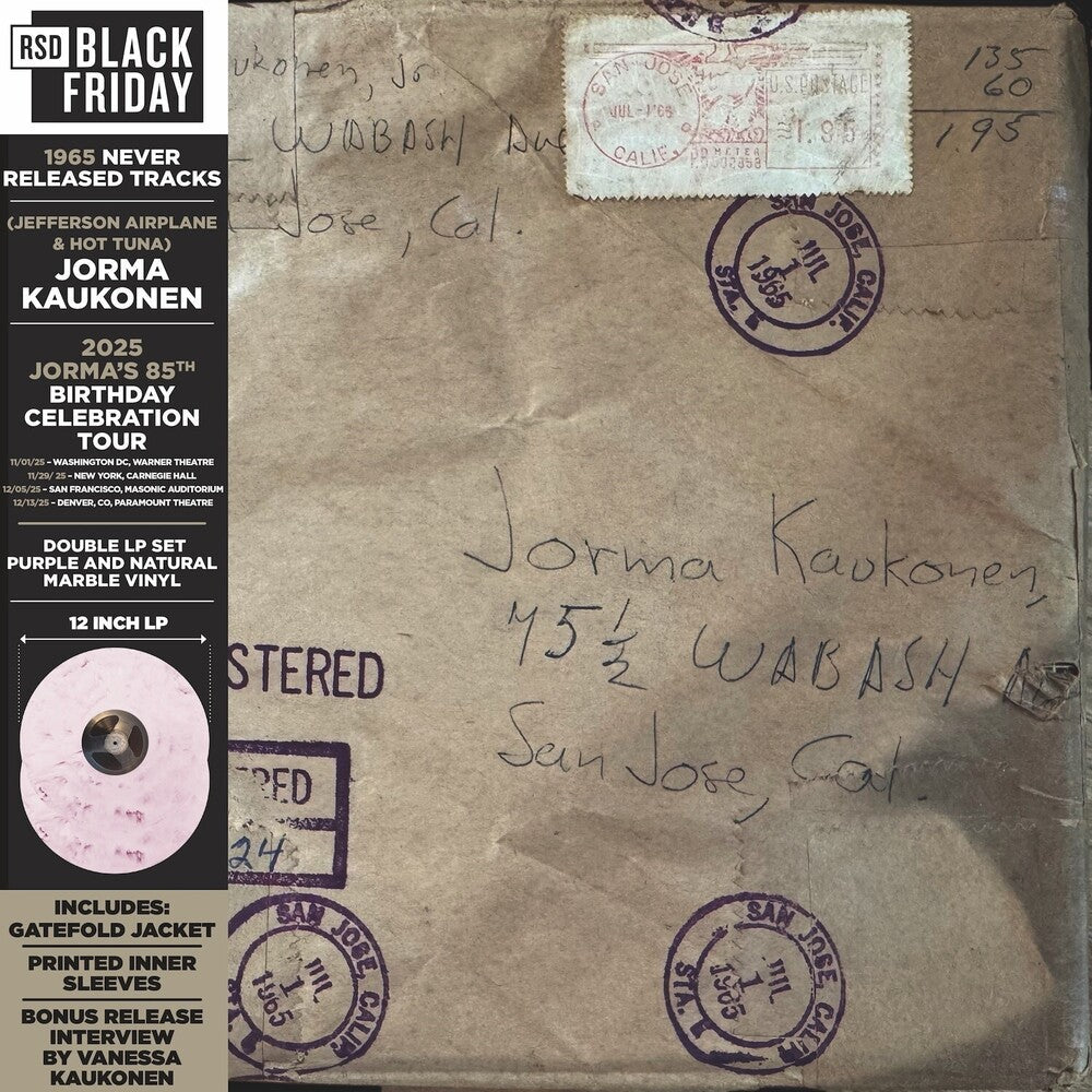 Jorma Kaukonen – Wabash Avenue: 1965 Never Released Tracks (2-LP Vinyl) Vinyl Record