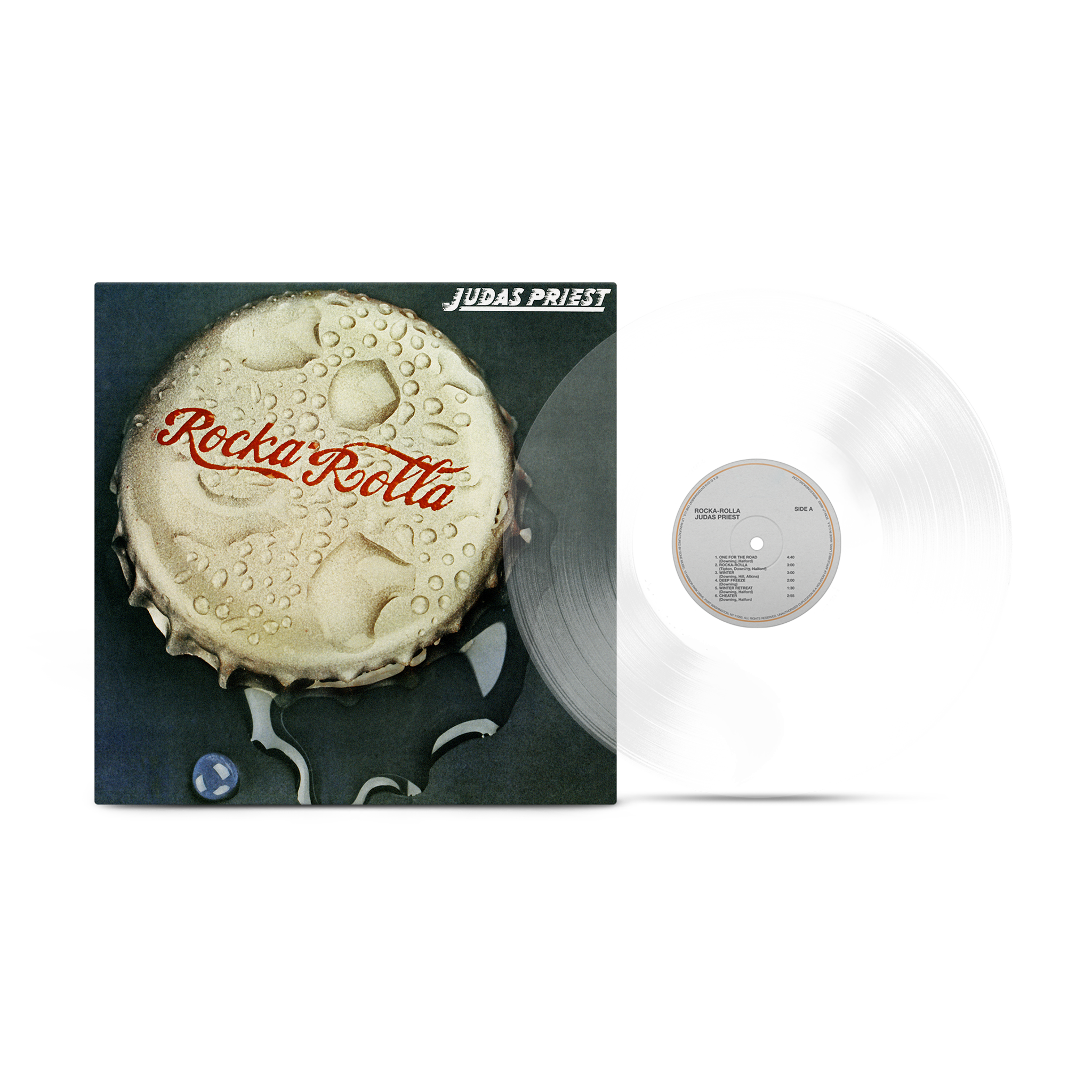 Judas Priest - Rocka Rolla 50th Anniversary Glass Clear Vinyl Record