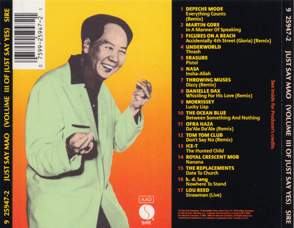 Just Say Mao – Volume III of Just Say Yes Music CD