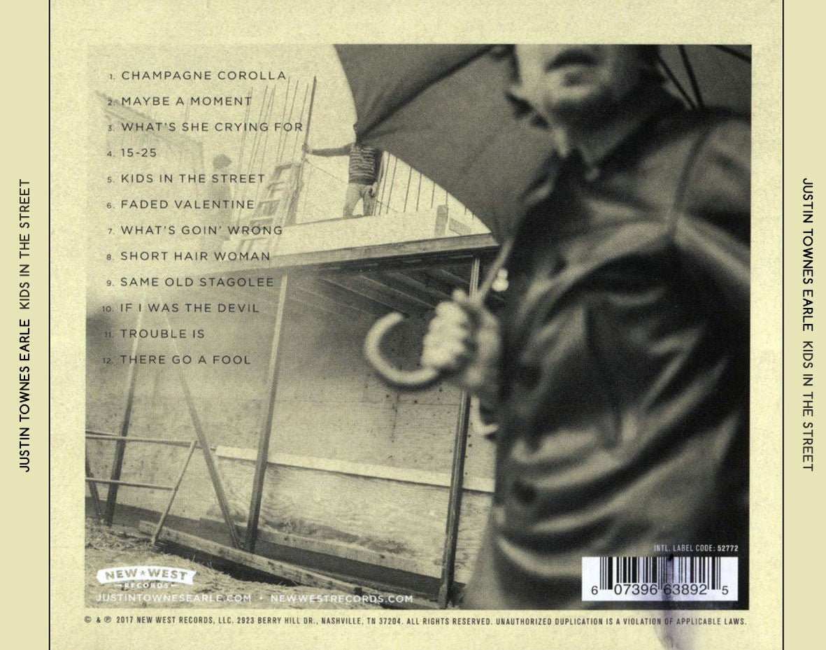 Justin Townes Earle – Kids In The Street Music CD