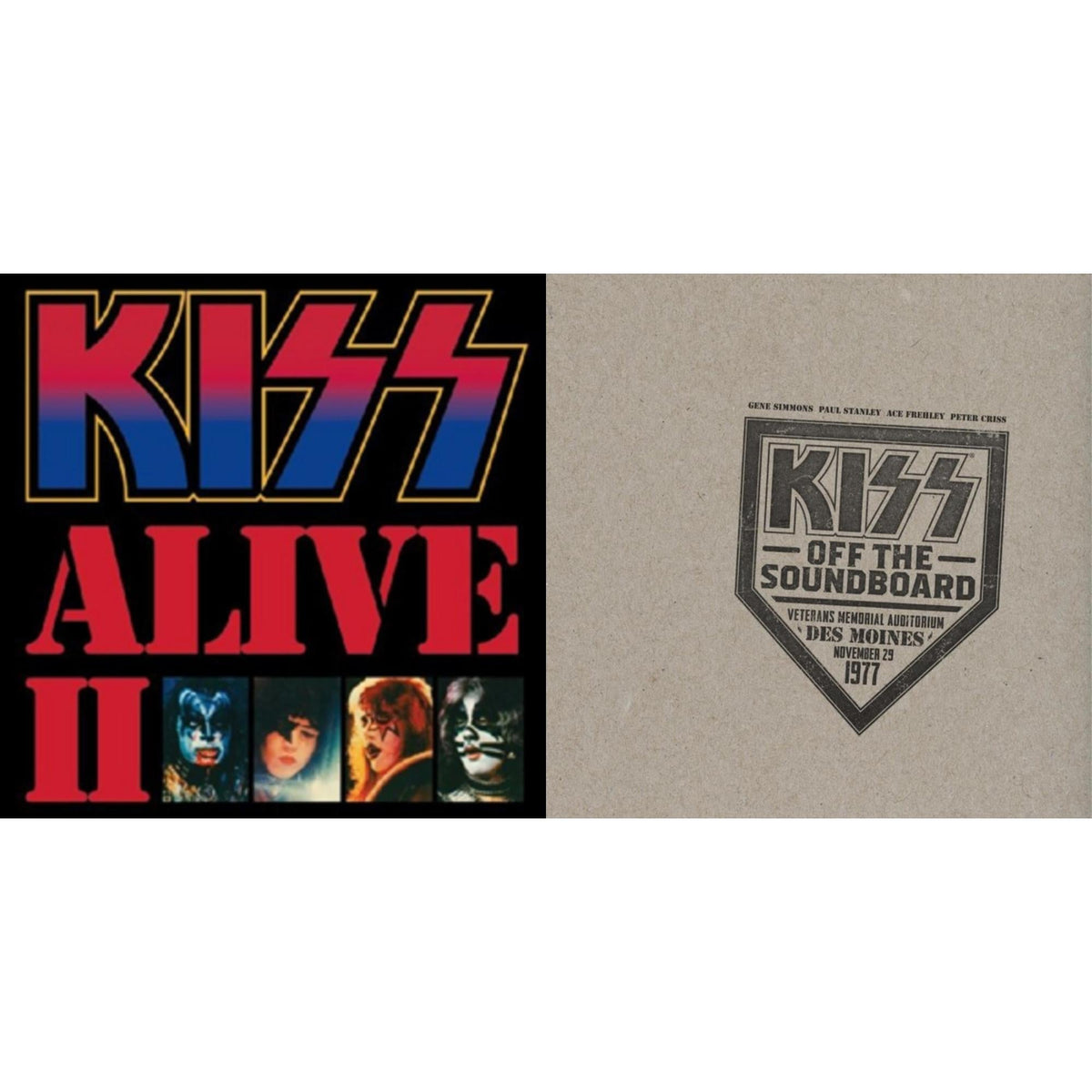 Kiss - Kiss Off The Soundboard: Live In Des Moines (2LP) & Alive Ii