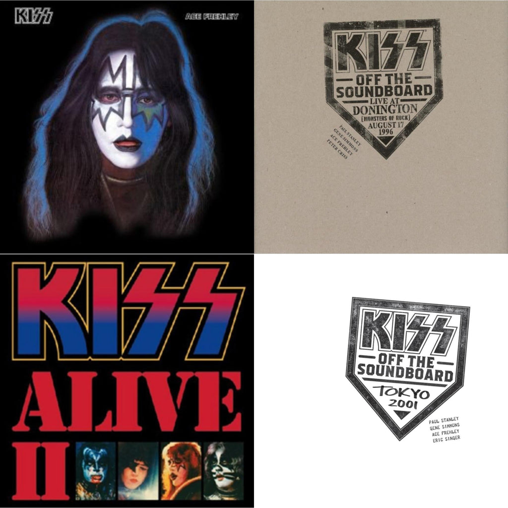 Kiss Off The Soundboard: Tokyo 2001 (3LP) & Kiss Off The Soundboard: Donington 1996 (Live) (3LP) & Alive Ii & Ace Frehley