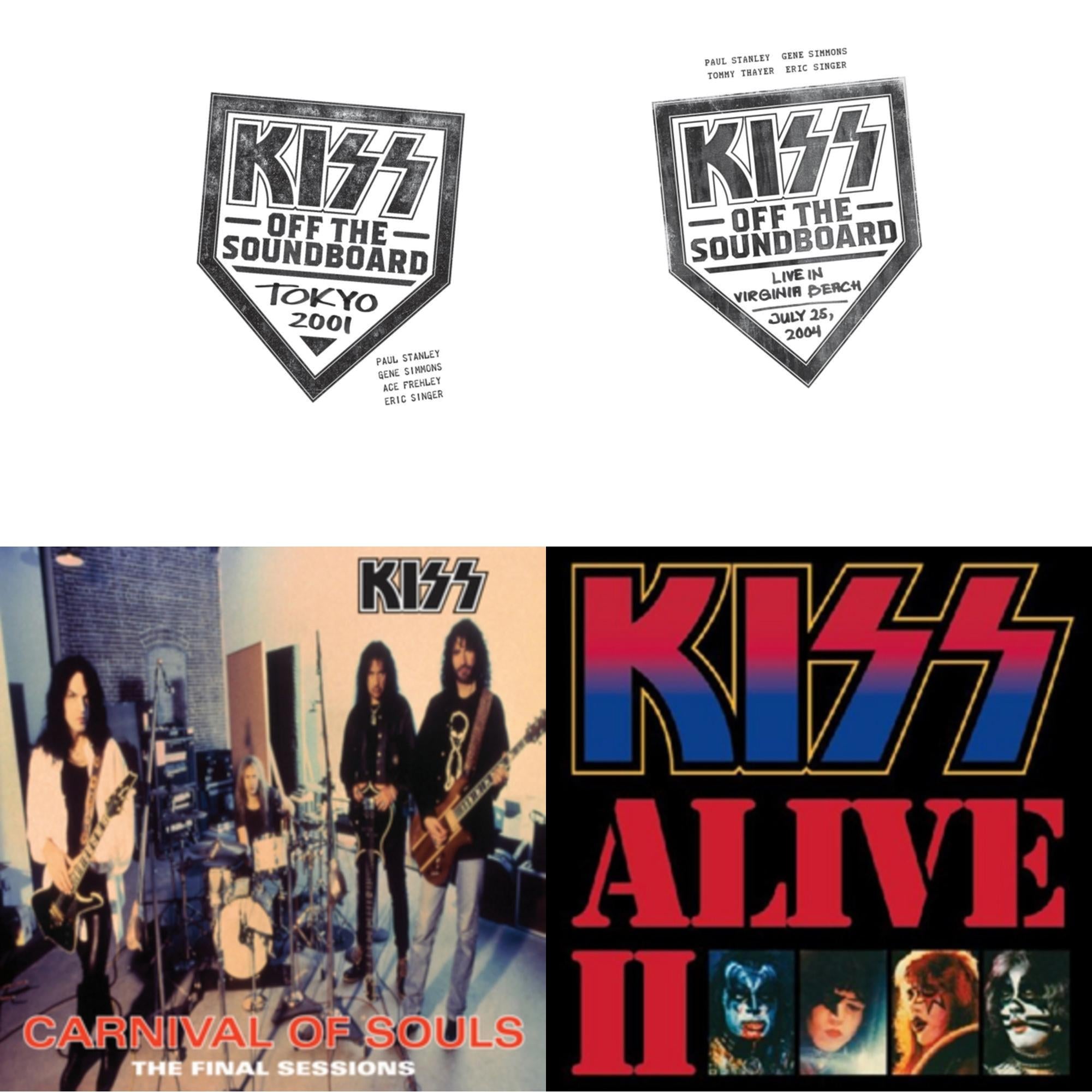 Kiss Off The Soundboard: Tokyo 2001 (3LP) & Kiss Off The Soundboard: Live In Virginia Beach (3LP) & Carnival Of Souls & Alive Ii