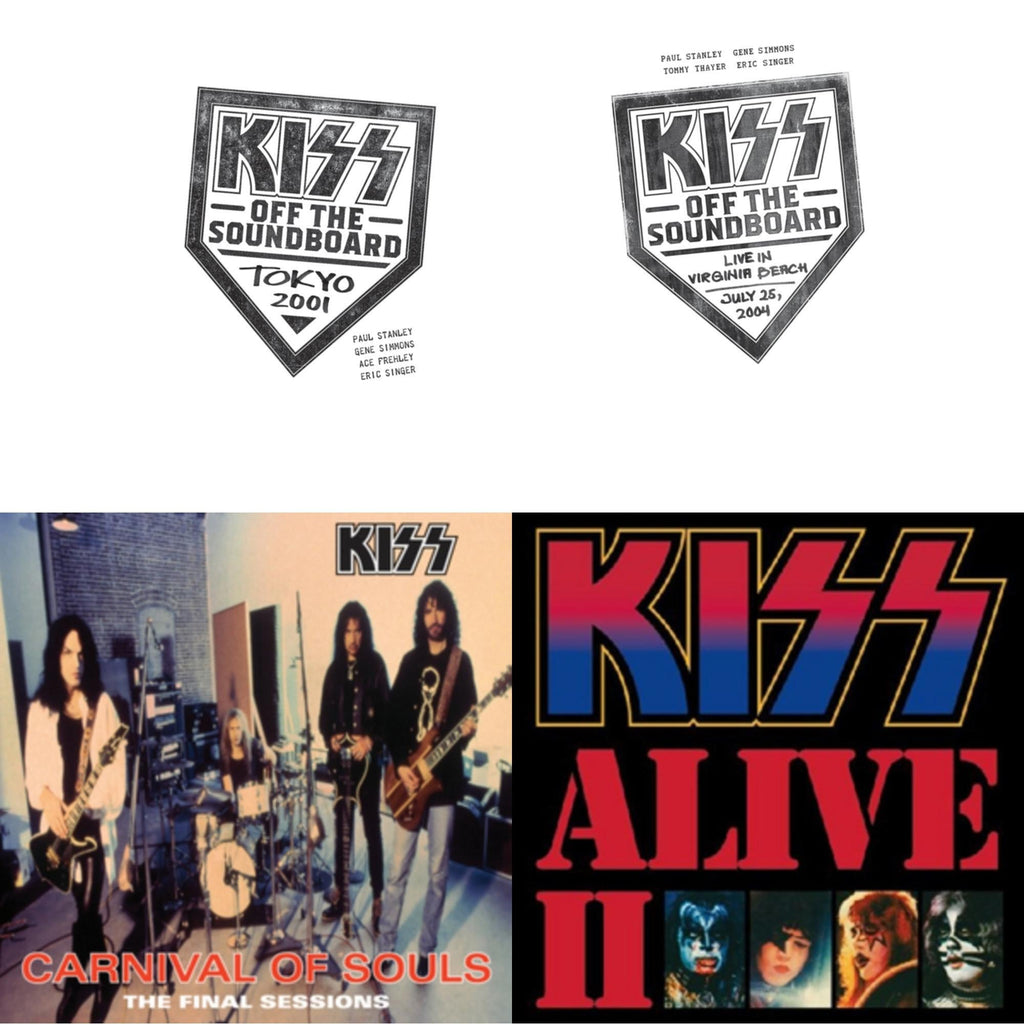 Kiss Off The Soundboard: Tokyo 2001 (3LP) & Kiss Off The Soundboard: Live In Virginia Beach (3LP) & Carnival Of Souls & Alive Ii