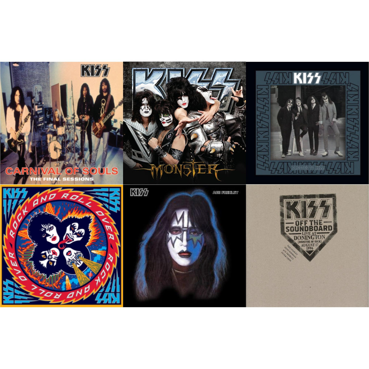 Kiss Off The Soundboard: Donington 1996 (Live) (3LP) & Monster & Dressed To Kill & Carnival Of Souls & Rock & Roll Over & Ace Frehley