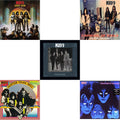 Love Gun (Tangerine/Aqua Splatter LP Vinyl) & Hotter Than Hell & Dressed To Kill & Carnival Of Souls & Creatures Of Night