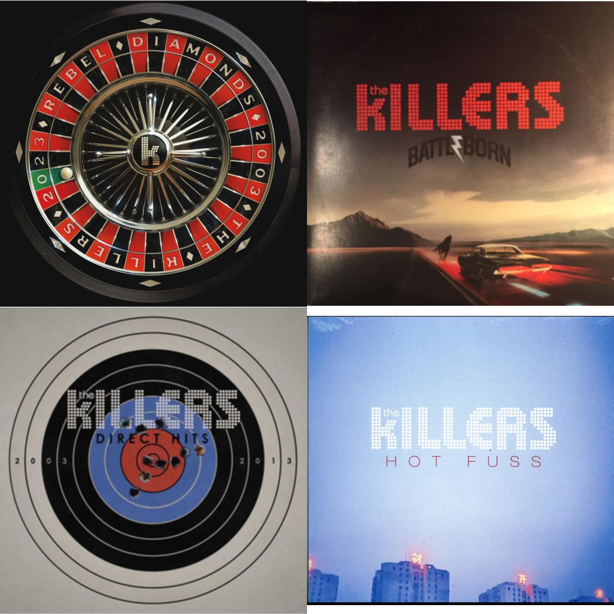 Killers - Rebel Diamonds (2LP) & Battle Born & Direct Hits (2LP) & Hot Fuss