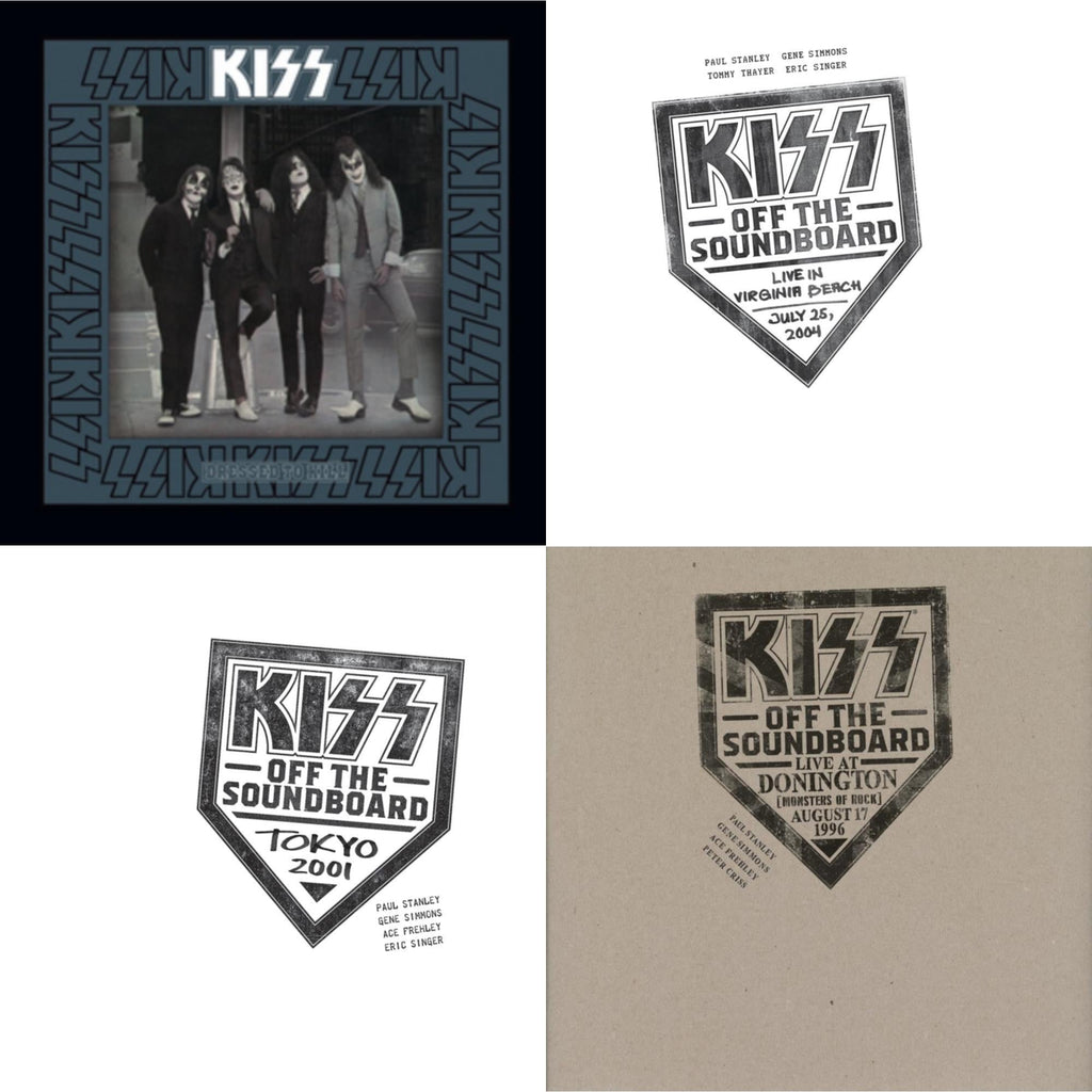 Kiss Off The Soundboard: Tokyo 2001 (3LP) & Kiss Off The Soundboard: Live In Virginia Beach (3LP) & Kiss Off The Soundboard: Donington 1996 (Live) (3LP) & Dressed To Kill