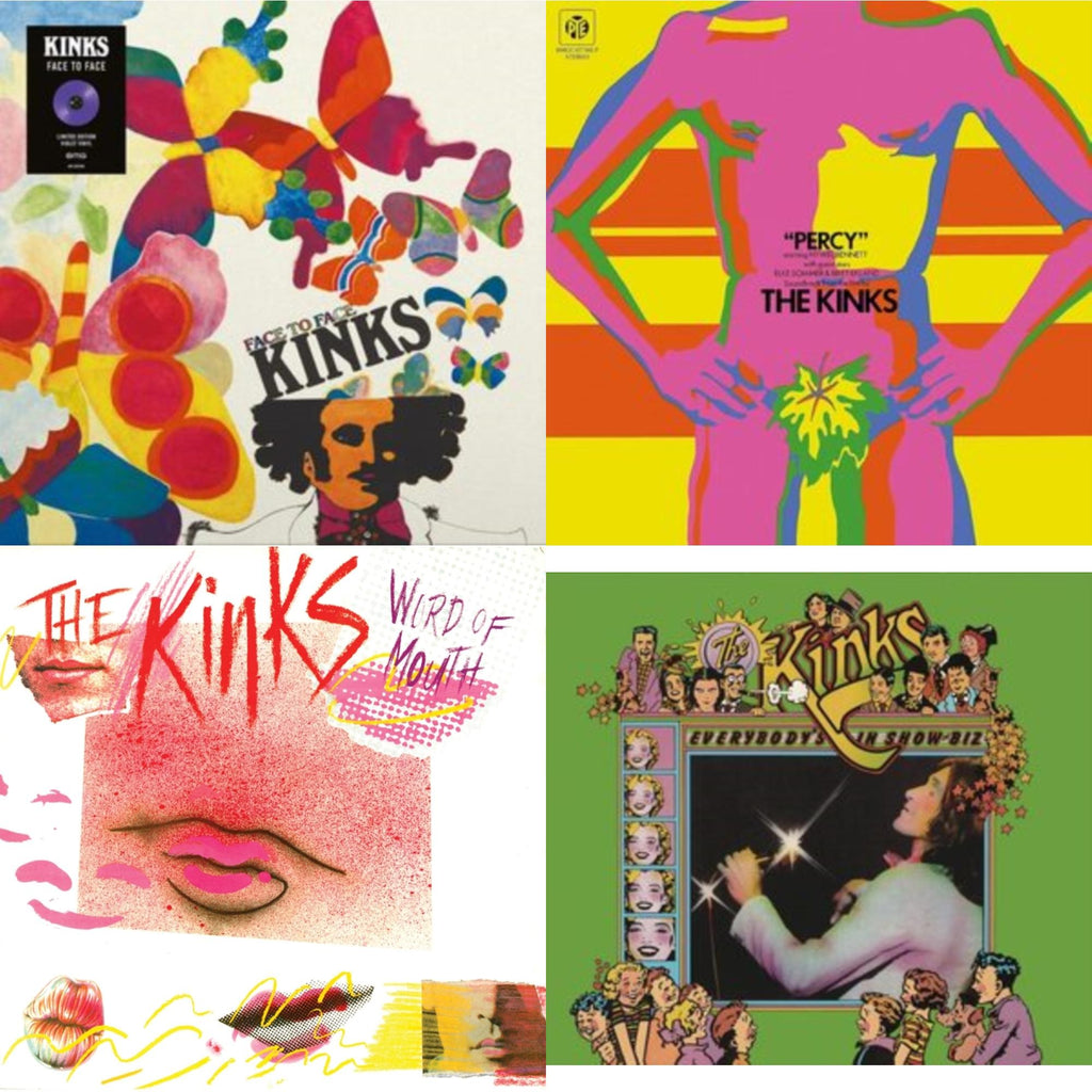 Kinks - Face To Face & Percy & Word Of Mouth (180G/Red LP Vinyl/Limited Edition/Gatefold Cover & Poster) & Everybody's In Show-Biz (2022 Standalone/2LP)