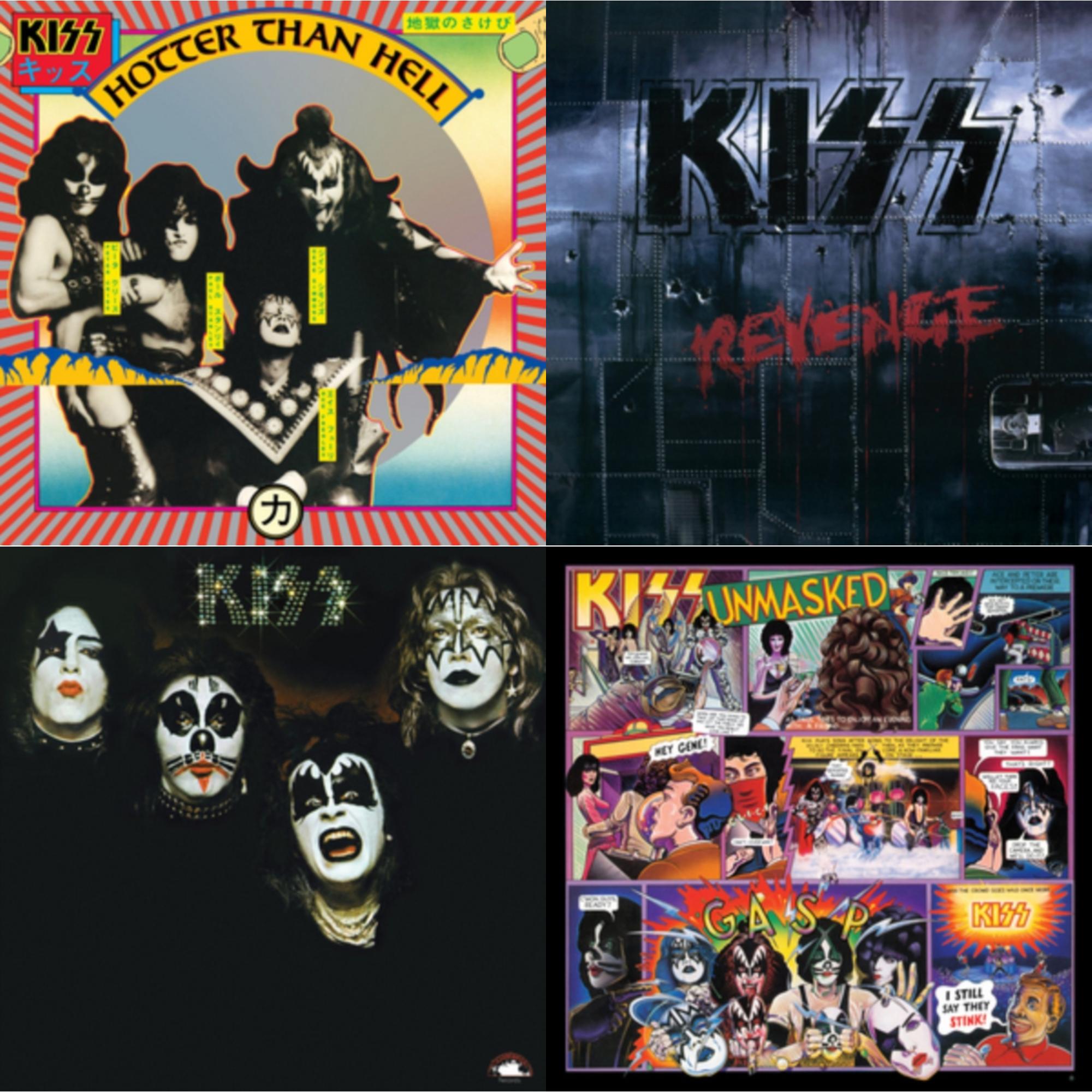 Kiss & Revenge & Hotter Than Hell & Unmasked