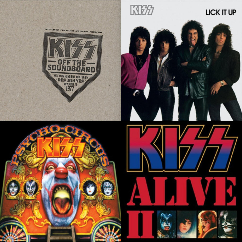 Kiss Off The Soundboard: Live In Des Moines (2LP) & Lick It Up & Psycho Circus & Alive Ii