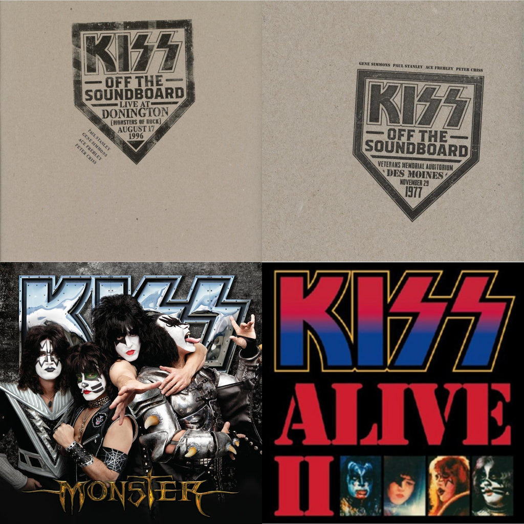 Kiss Off The Soundboard: Donington 1996 (Live) (3LP) & Kiss Off The Soundboard: Live In Des Moines (2LP) & Monster & Alive Ii