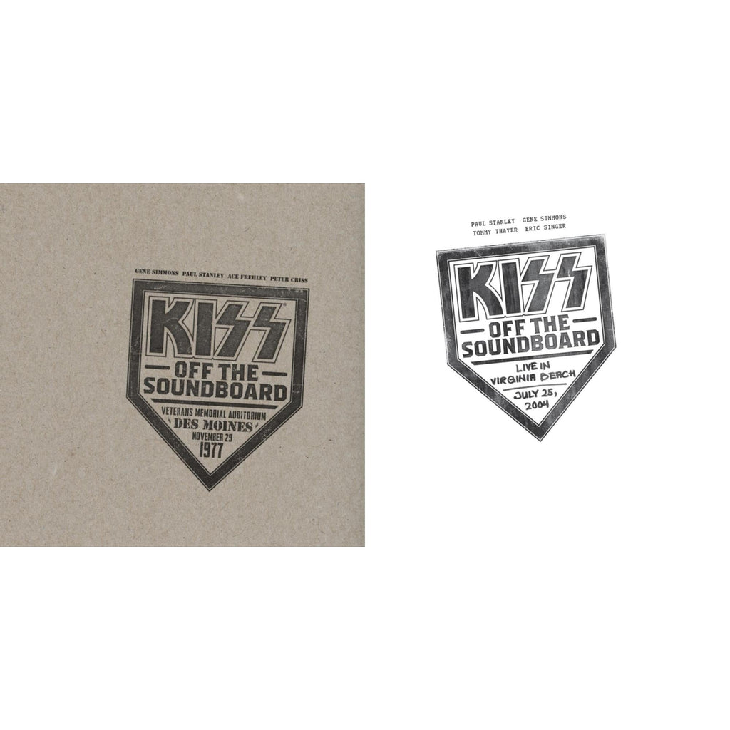 Kiss Off The Soundboard: Live In Virginia Beach (3LP) & Kiss Off The Soundboard: Live In Des Moines (2LP)