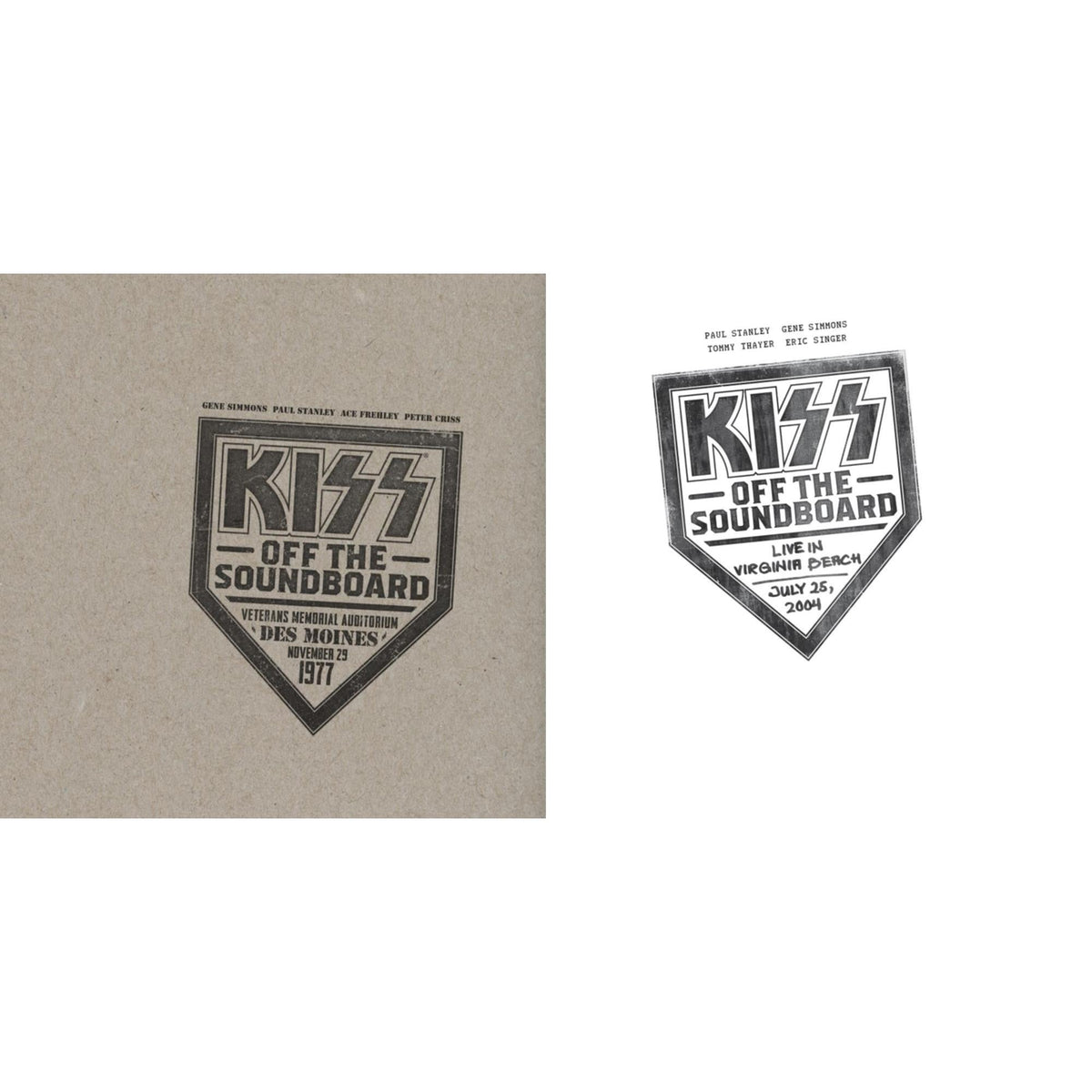 Kiss Off The Soundboard: Live In Virginia Beach (3LP) & Kiss Off The Soundboard: Live In Des Moines (2LP)