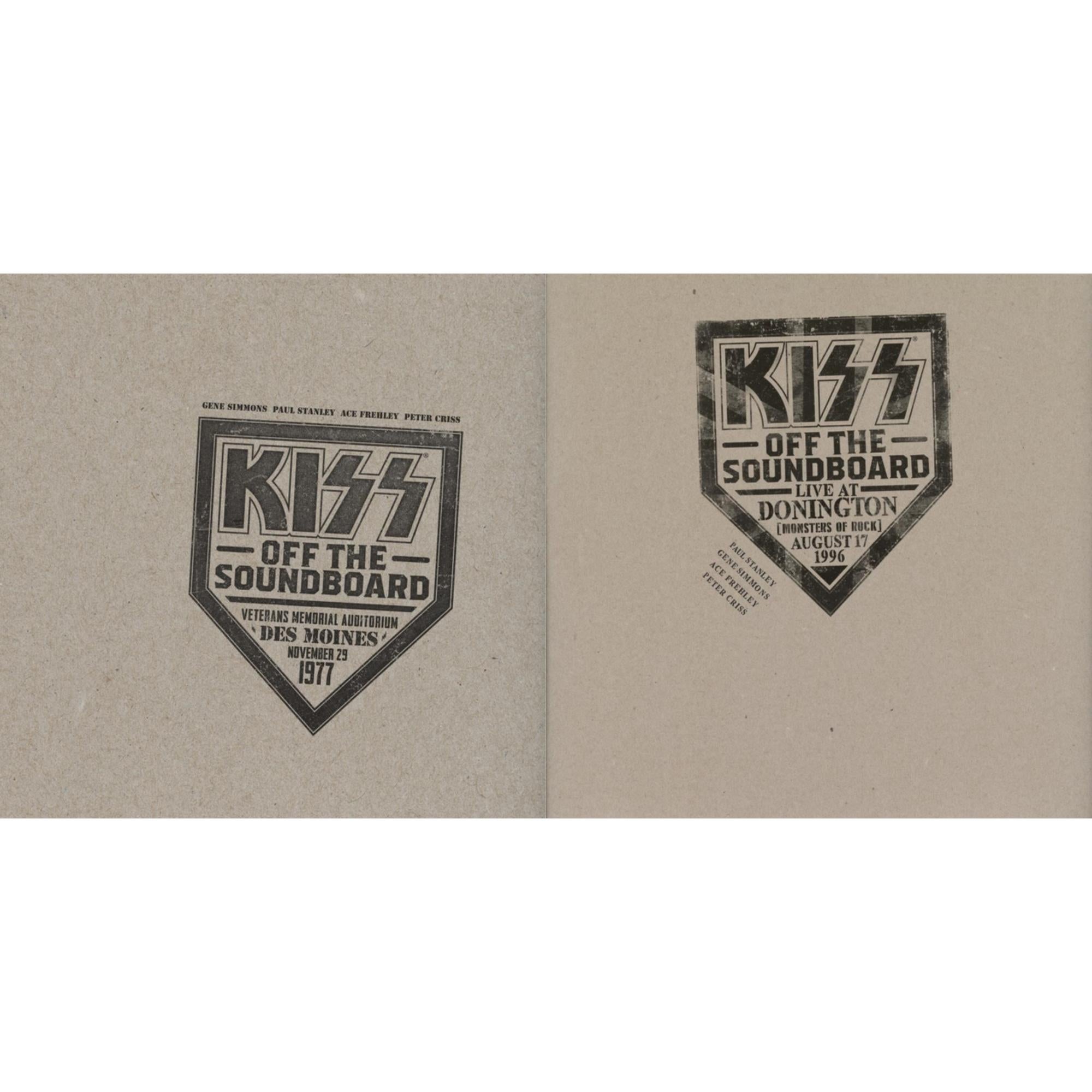 Kiss Off The Soundboard: Donington 1996 (Live) (3LP) & Kiss Off The Soundboard: Live In Des Moines (2LP)