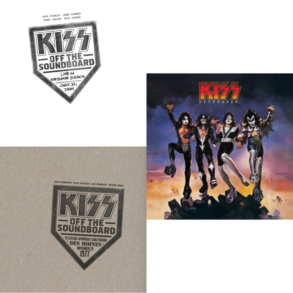 Kiss Off The Soundboard: Live In Virginia Beach (3LP) & Kiss Off The Soundboard: Live In Des Moines (2LP) & Destroyer