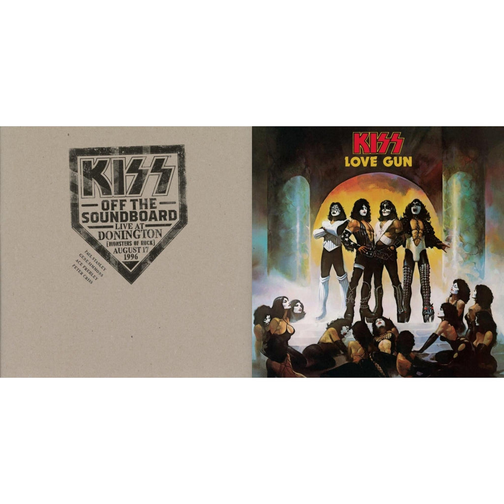 Kiss Off The Soundboard: Donington 1996 (Live) (3LP) & Love Gun (Tangerine/Aqua Splatter LP Vinyl)