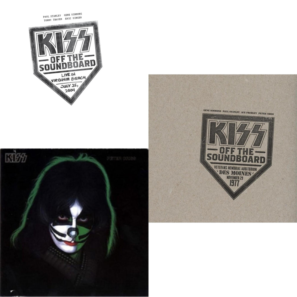 Kiss Off The Soundboard: Live In Virginia Beach (3LP) & Kiss Off The Soundboard: Live In Des Moines (2LP) & Peter Criss