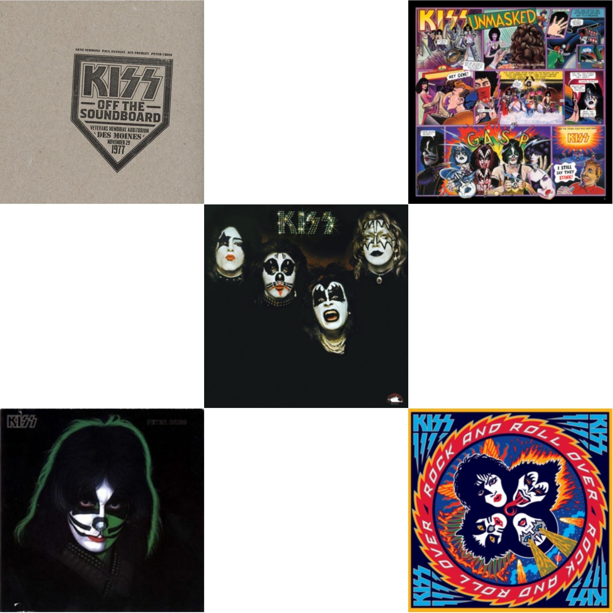 Kiss Off The Soundboard: Live In Des Moines (2LP) & Kiss & Unmasked & Rock & Roll Over & Peter Criss