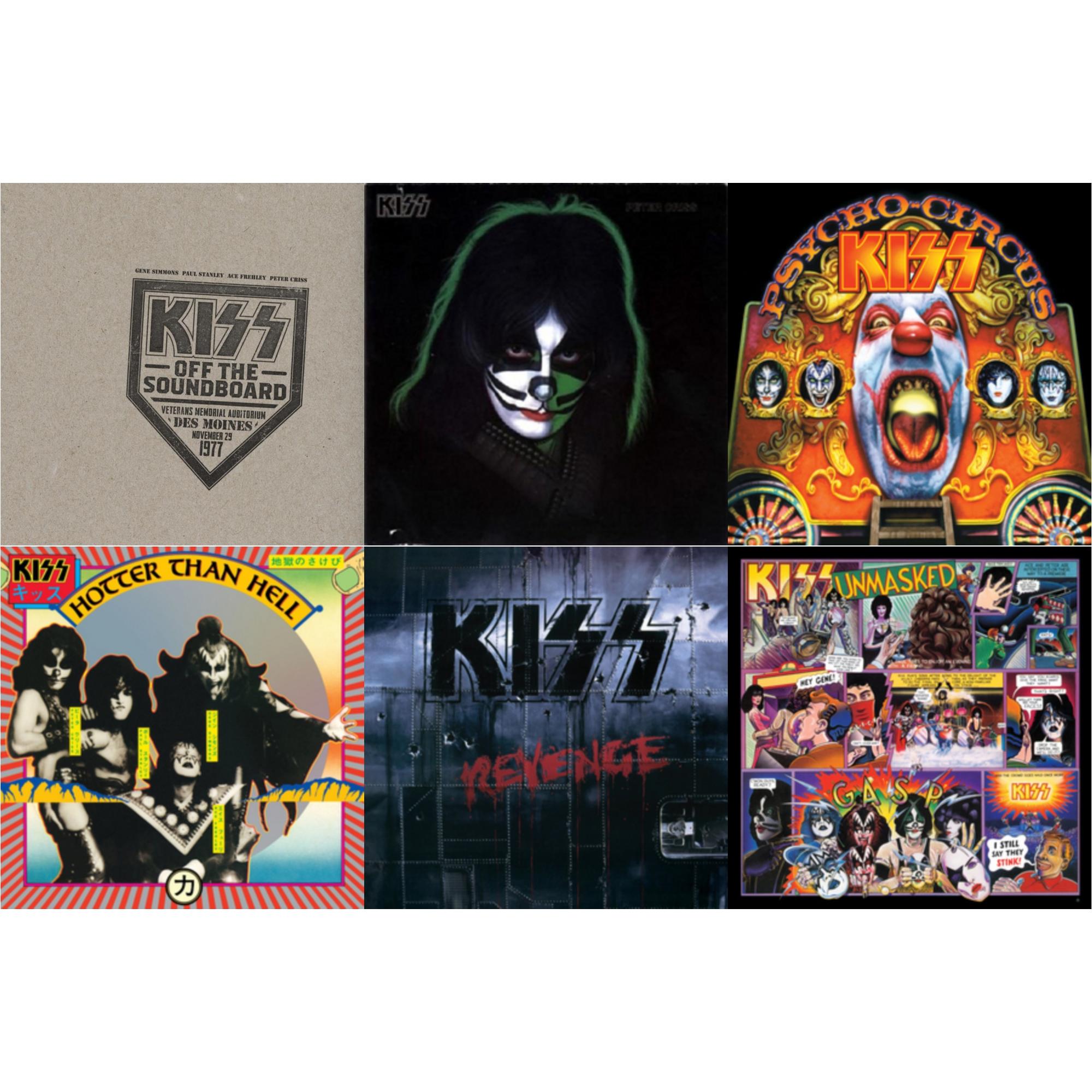 Kiss Off The Soundboard: Live In Des Moines (2LP) & Revenge & Hotter Than Hell & Psycho Circus & Unmasked & Peter Criss