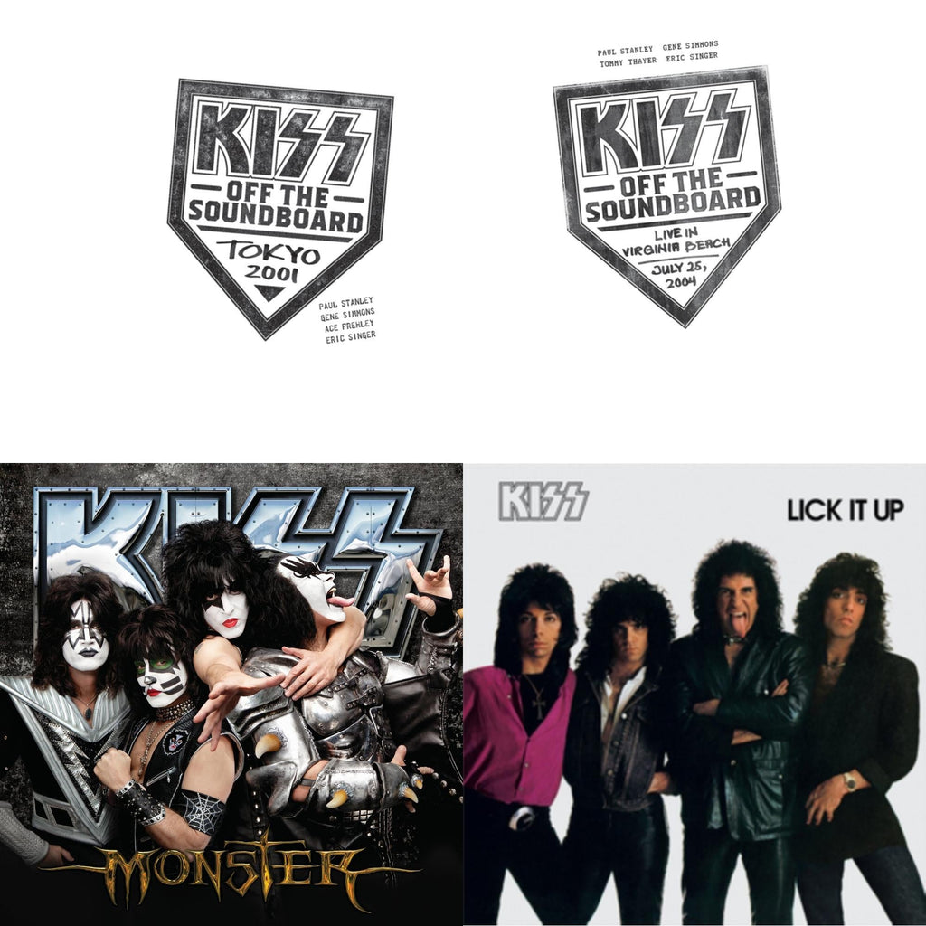 Kiss Off The Soundboard: Tokyo 2001 (3LP) & Kiss Off The Soundboard: Live In Virginia Beach (3LP) & Monster & Lick It Up