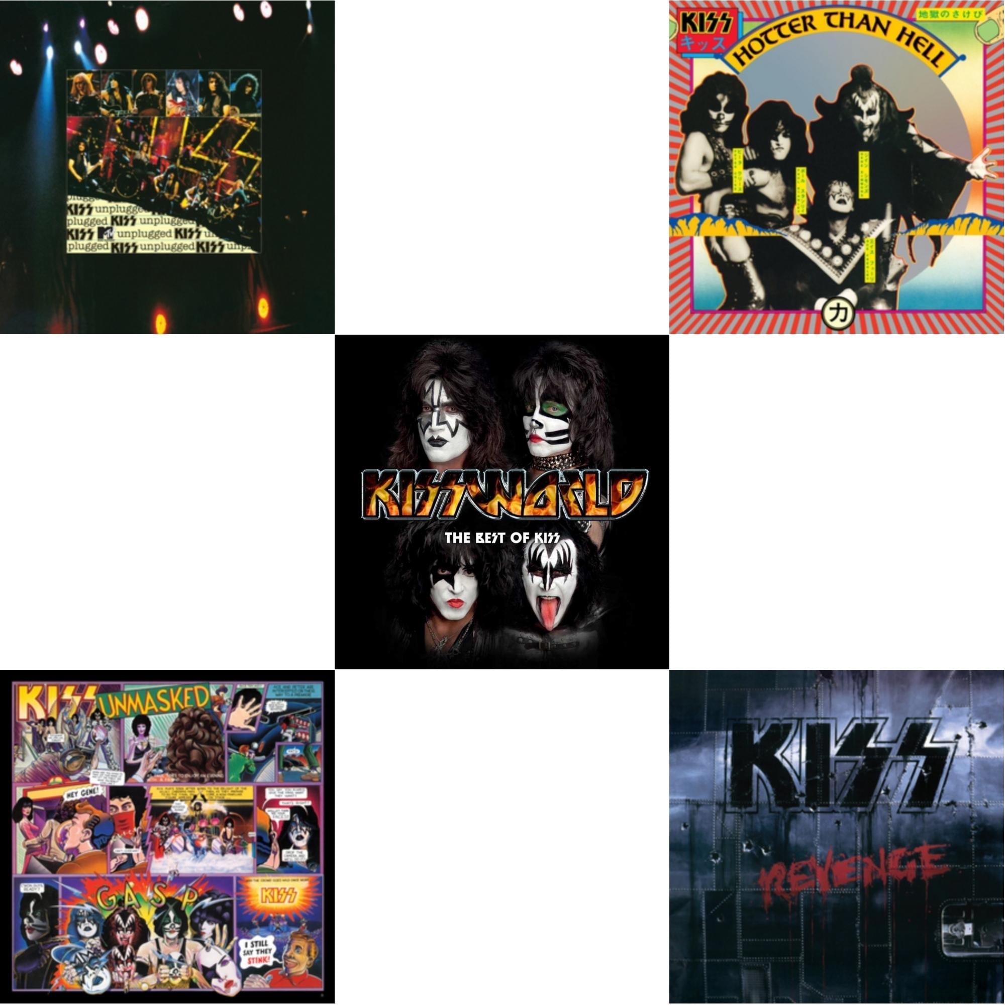 Revenge & Hotter Than Hell & Unmasked & Mtv Unplugged & Kissworld - The Best Of Kiss (2 LP)
