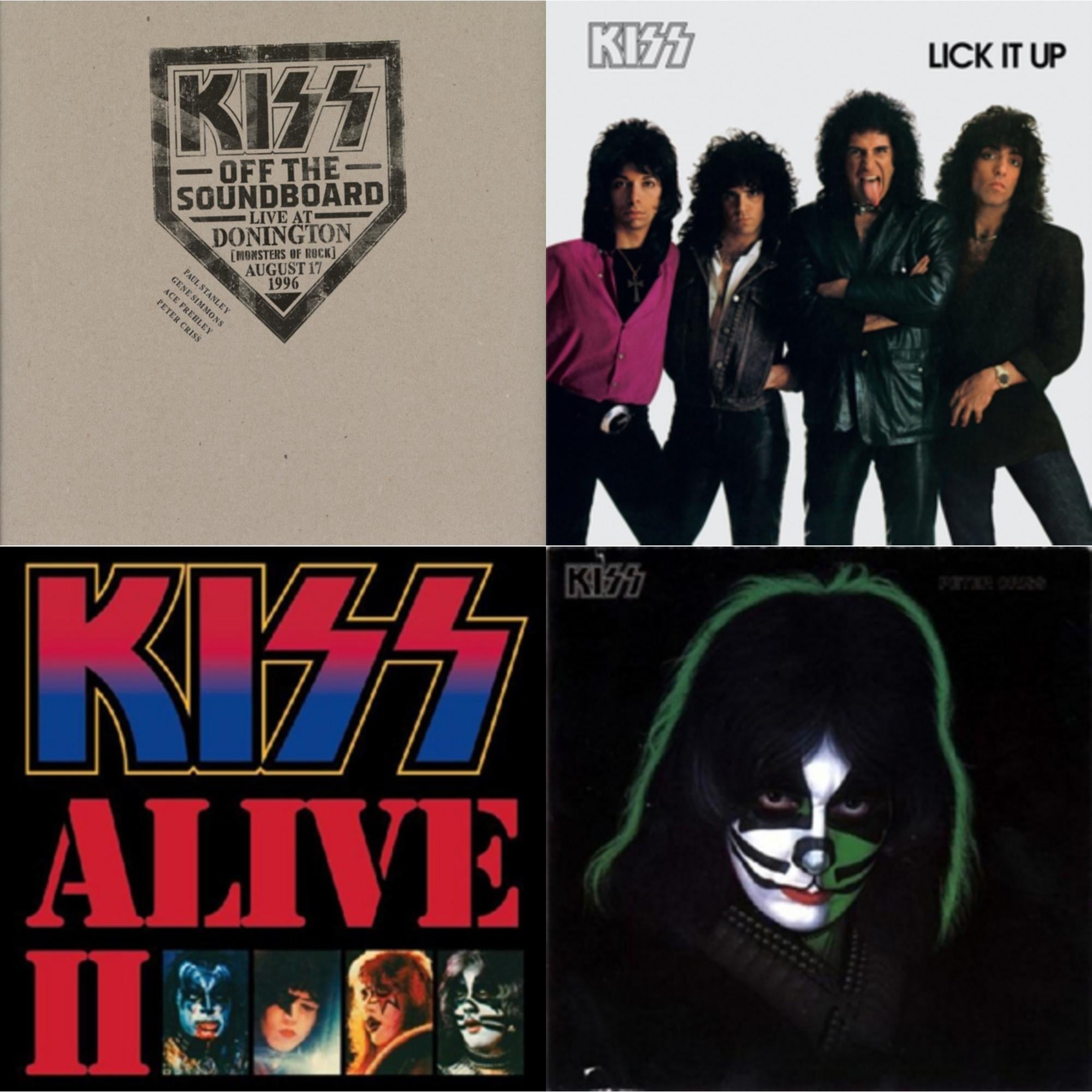 Kiss Off The Soundboard: Donington 1996 (Live) (3LP) & Lick It Up & Alive Ii & Peter Criss