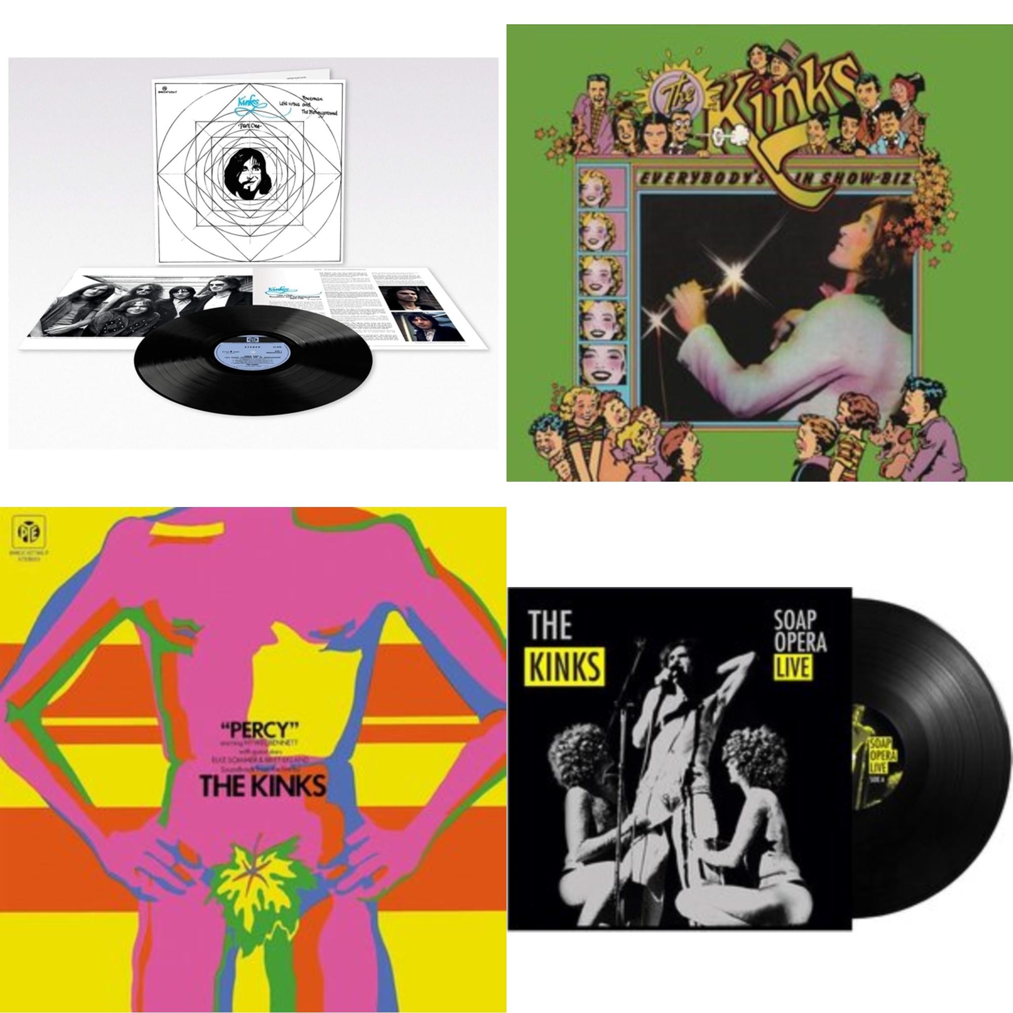 Lola Versus Powerman & The Moneygoround: Pt. 1 (180G/Remastered/Booklet) & Everybody's In Show-Biz (2022 Standalone/2LP) & Percy & Soap Opera Live (140G)