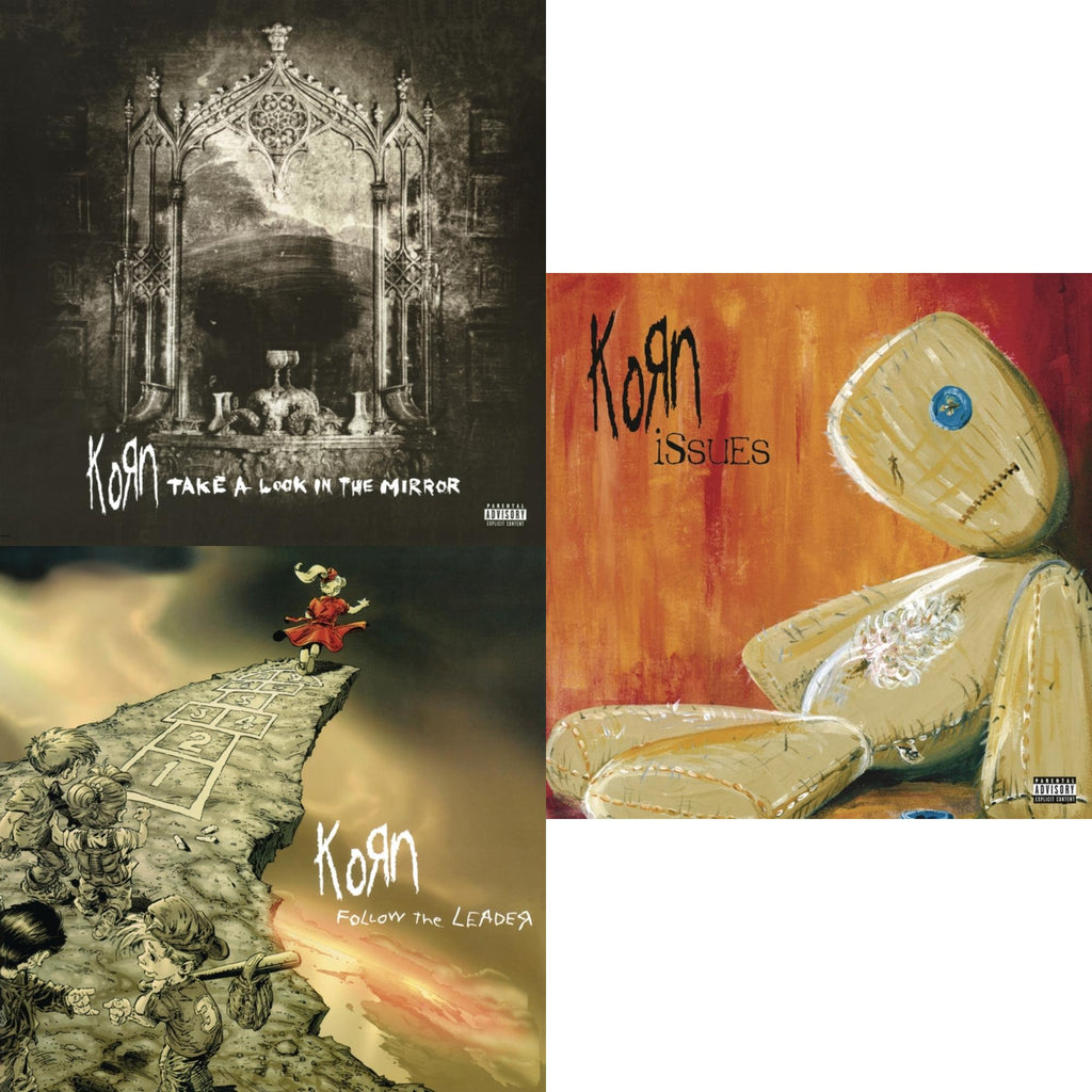 Korn - Take A Look In The Mirror (2 LP) (140G) & Follow The Leader (Pa) (2 LP/140G) & Issues (X) (2LP/140G)