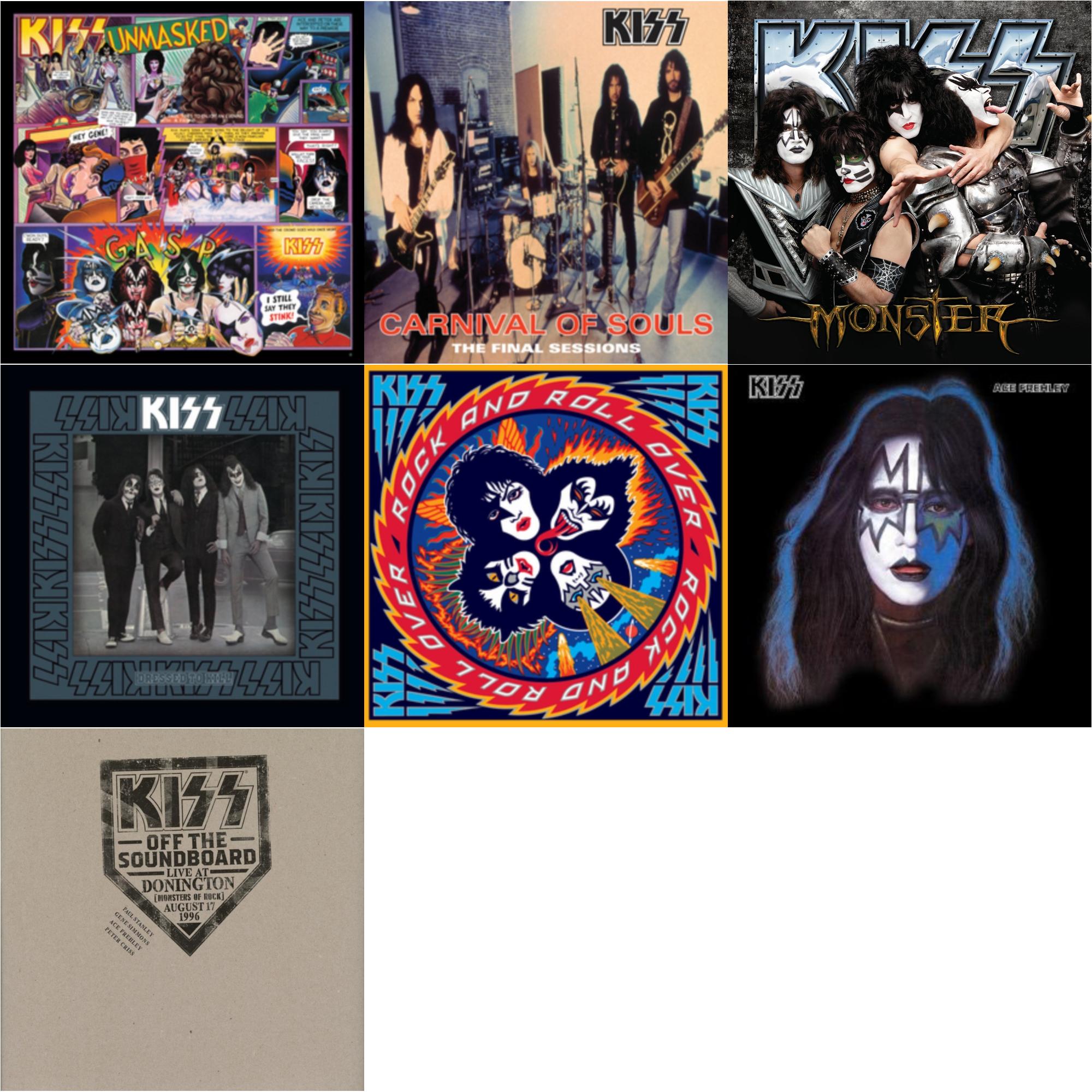 Kiss Off The Soundboard: Donington 1996 (Live) (3LP) & Monster & Unmasked & Dressed To Kill & Carnival Of Souls & Rock & Roll Over & Ace Frehley
