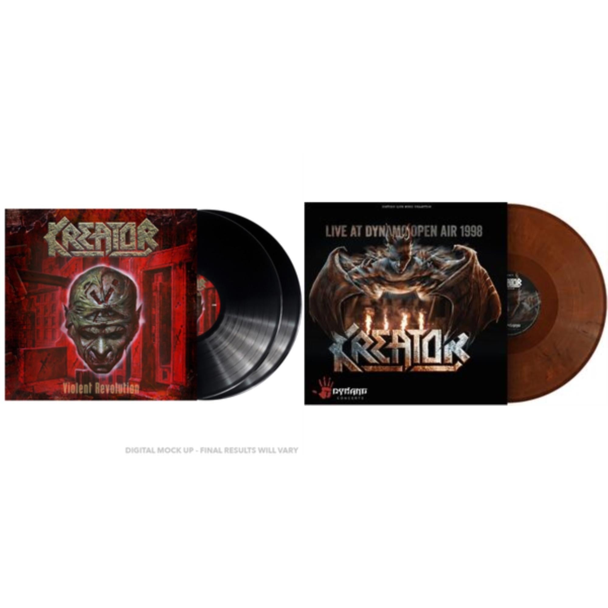 Kreator - Violent Revolution & Live At Dynamo Open Air 1998 (Brown/Orange Marbled LP Vinyl)