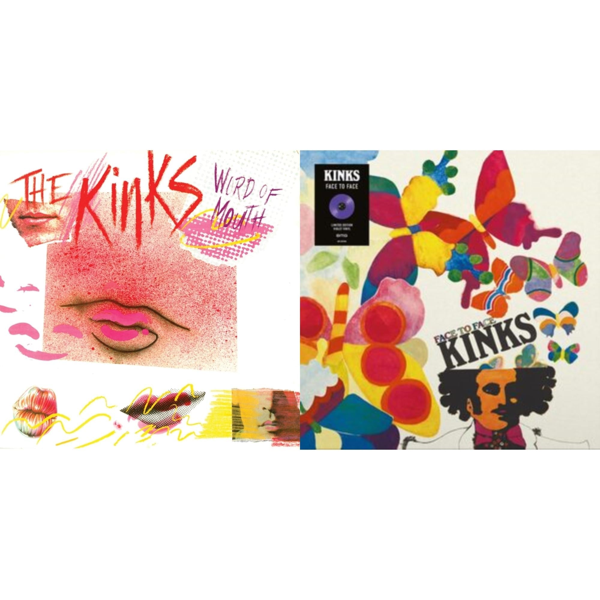 Kinks - Face To Face & Word Of Mouth (180G/Red LP Vinyl/Limited Edition/Gatefold Cover & Poster)