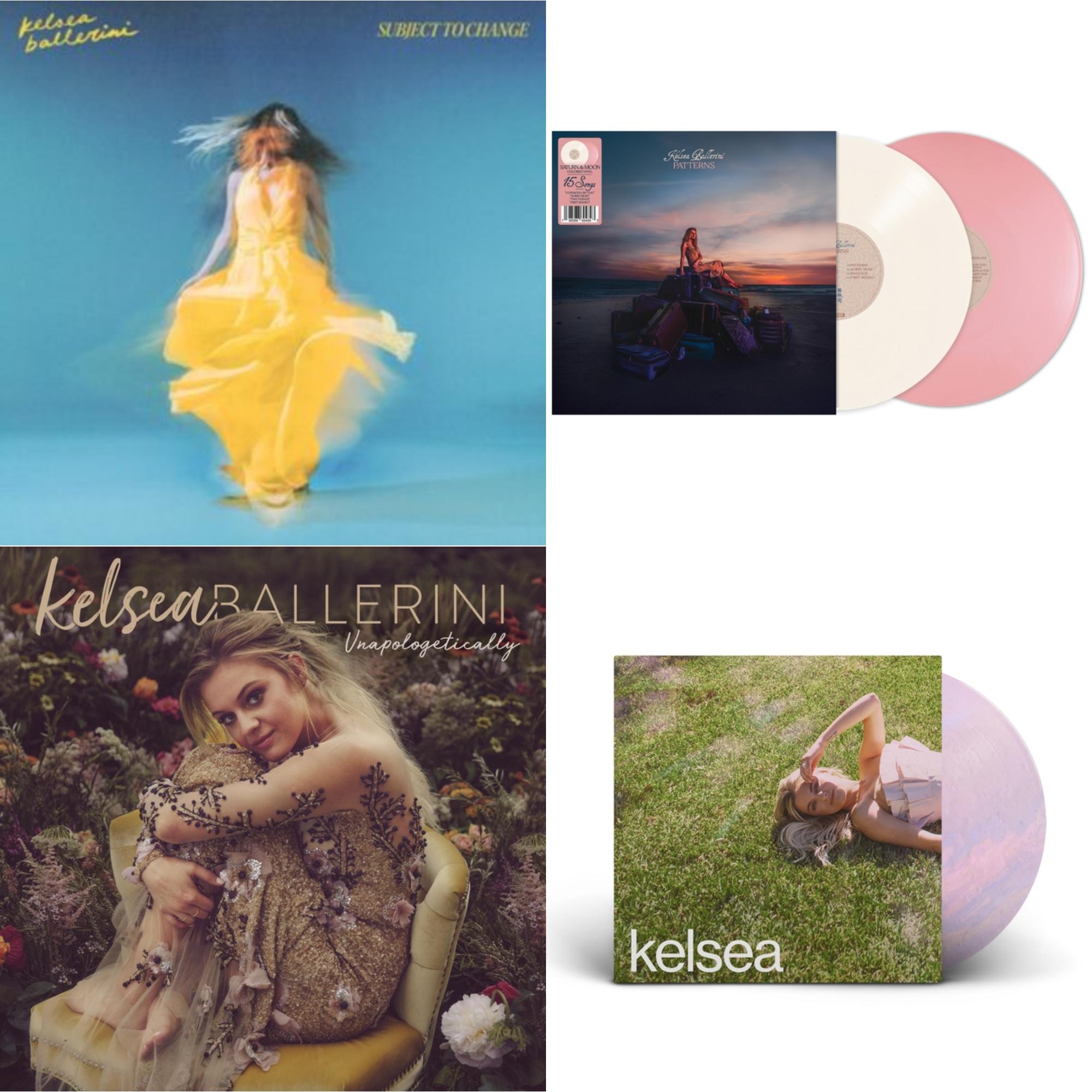 Kelsea Ballerini - Subject To Change (Yellow Vinyl/2LP) & Patterns (Saturn & Moon Vinyl/2LP)  & Unapologetically & Kelsea