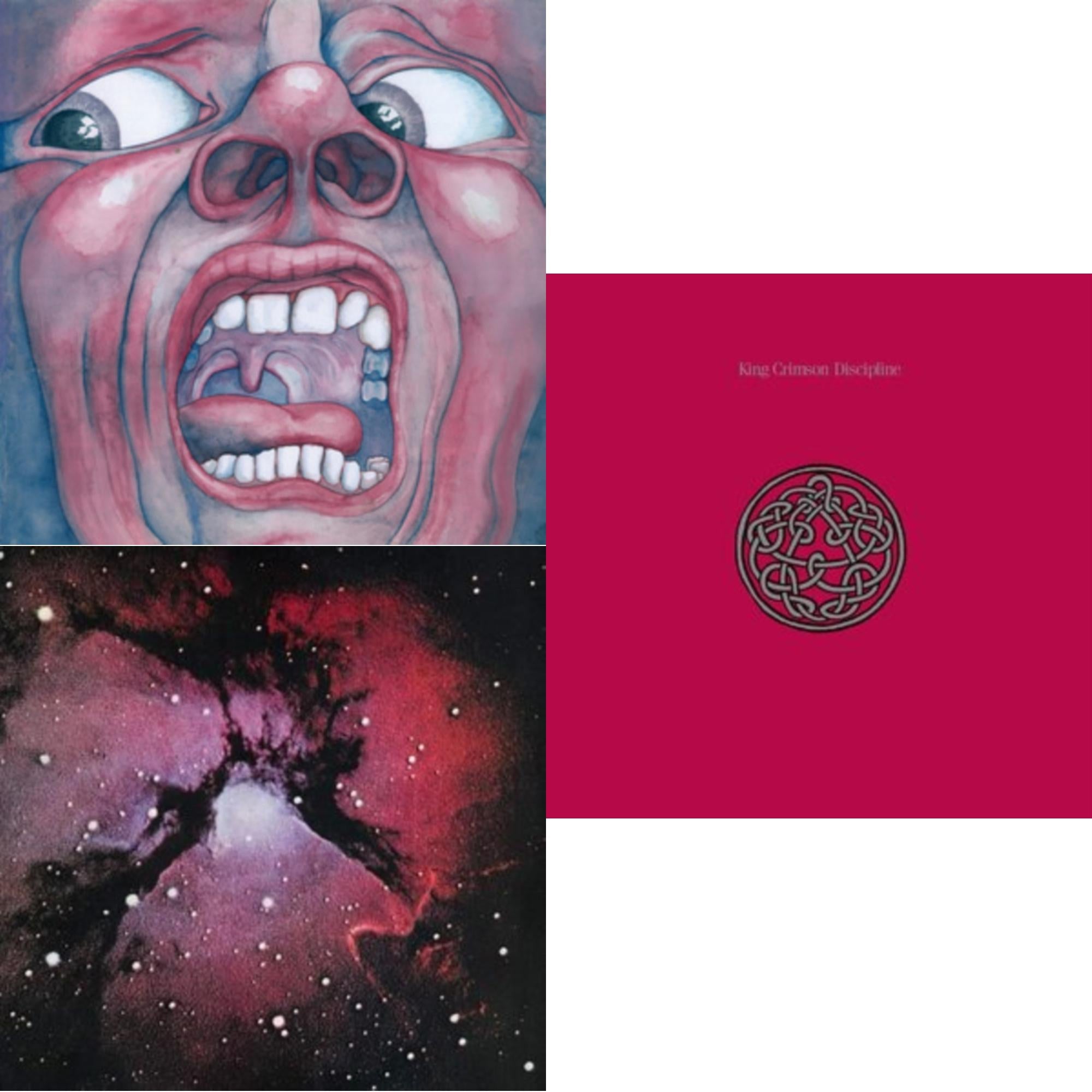 King Crimson - Islands (200G/Remix/Ltd) & Discipline (200G/2022 Steven Wilson Remix) & In The Court Of The Crimson King (200G) - LP Vinyl Bundle