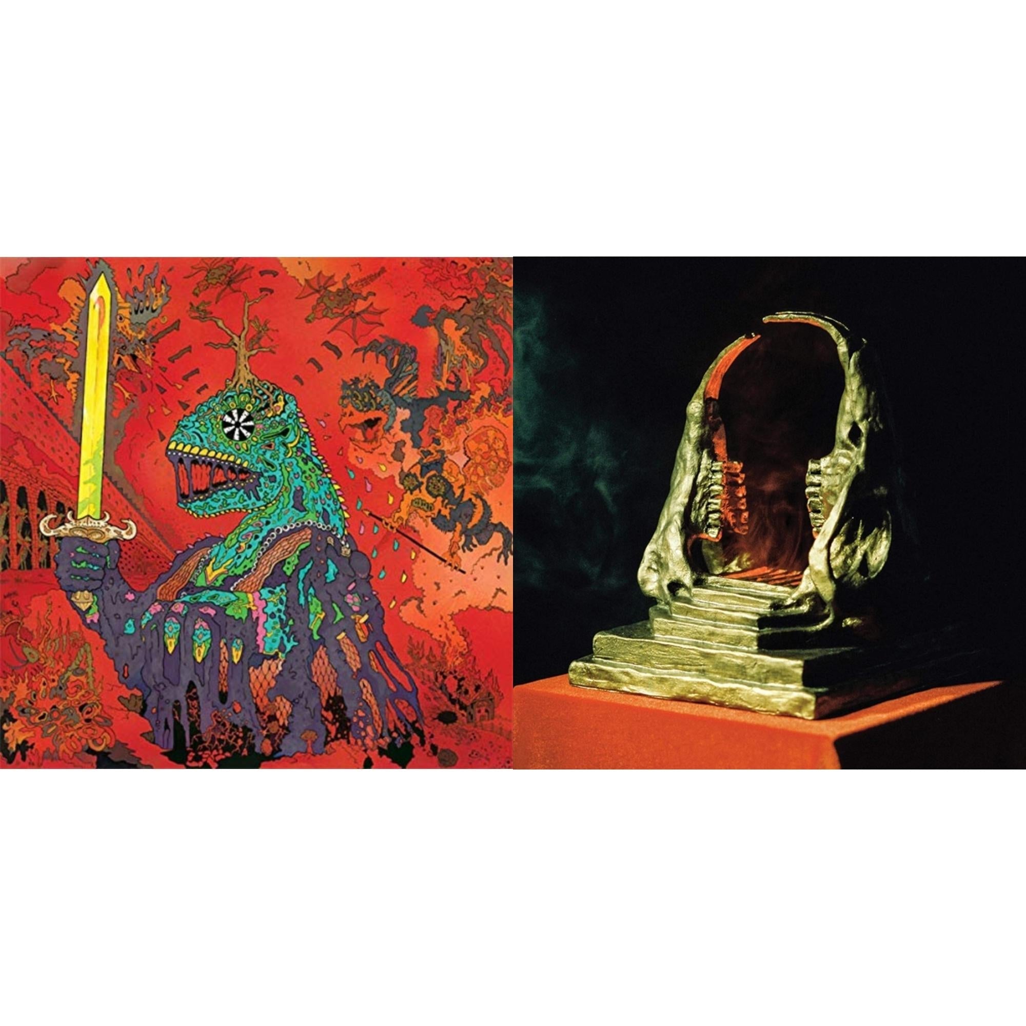King Gizzard & The Lizard Wizard - 12 Bar Bruise (Sea Foam Green LP Vinyl) & Infest The Rats' Nest (Red/Black LP Vinyl)